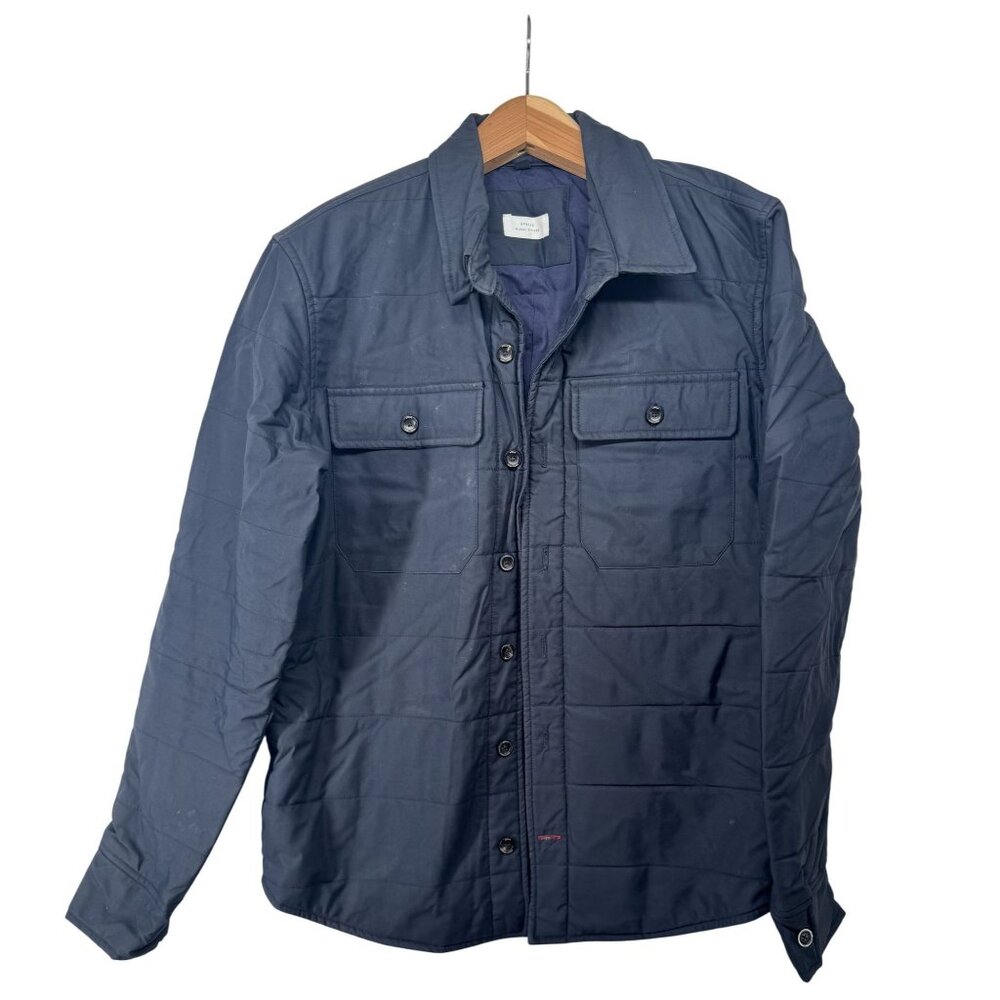 Apolis Global Citizen Mens Jacket Sz S Quilted CPO Cotton/Nylon Button Up City